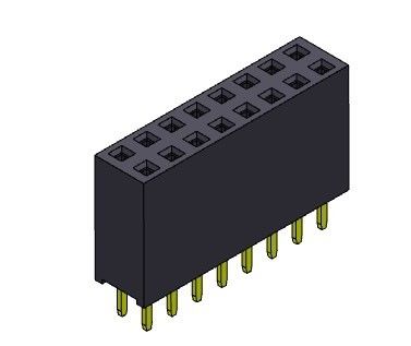 Женское ТИП 2 *2PIN погружения строки соединителя 2.54mm заголовка двойное к 2*40PIN H=11.00mm