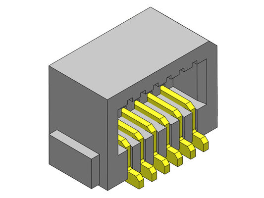 Бортовая доска входа SMT для восхождения на борт тангажа 0.80mm 10-60Pin UL94V0 PA69T соединителя
