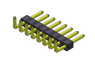 ТИП 1 *2PIN одиночной строки соединителя 2.54mm заголовка Pin ПРЯМОУГОЛЬНЫЙ к 1*40PIN H=2.54mm
