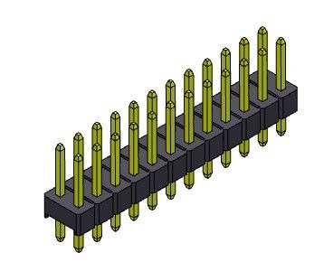 ТИП 2 *2PIN ПОГРУЖЕНИЯ строки соединителя 2.54mm заголовка Pin двойное к 2*40PIN H=2.54MM