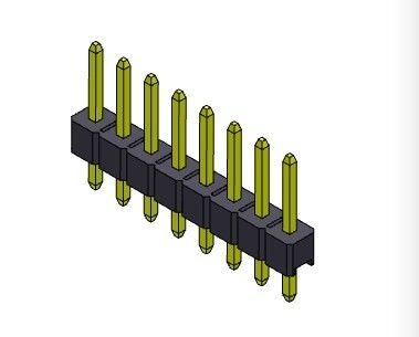 ТИП 1 *2PIN одиночной строки соединителя 2.54mm заголовка Pin прямой к 1*40PIN H=2.54mm