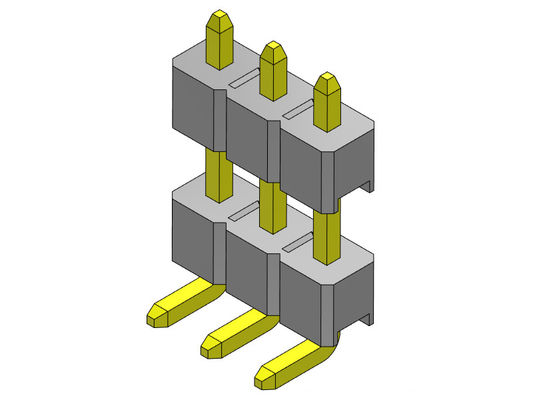 ТИП 1 *2PIN двойной строки соединителя 2.54mm заголовка Pin R/A к 1*40PIN H=2.54MM