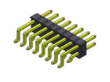 ТИП 2 *2PIN строки SMT соединителя 2.54mm заголовка Pin одиночное к 2*40PIN H=2.54MM