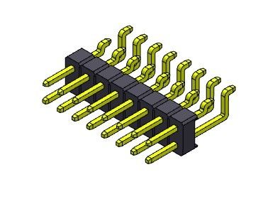 ТИП 2 *2PIN строки SMT соединителя 2.54mm заголовка Pin одиночное к 2*40PIN H=2.54MM