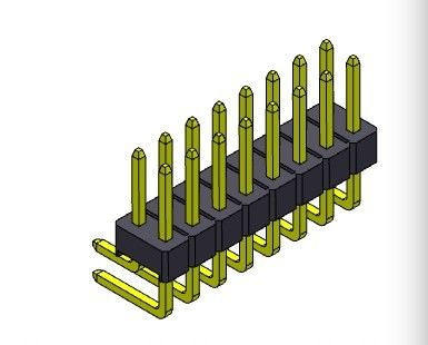 ТИП 2 *2PIN одиночной строки соединителя 2.54mm заголовка Pin R/A к 2*40PIN H=2.54MM
