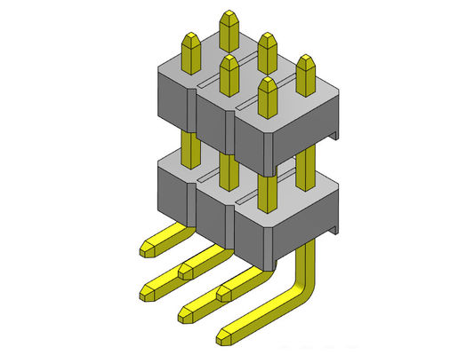 ТИП 2 *2PIN двойной строки соединителя 2.54mm заголовка Pin R/A к 2*40PIN H=2.54MM