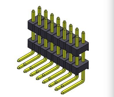 ТИП 2 *2PIN двойной строки соединителя 2.54mm заголовка Pin R/A к 2*40PIN H=2.54MM