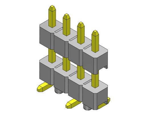 ТИП строк SMT соединителя 2.54mm заголовка Pin двойной с колышками 1*2PIN к 1*40PIN H=2.54MM