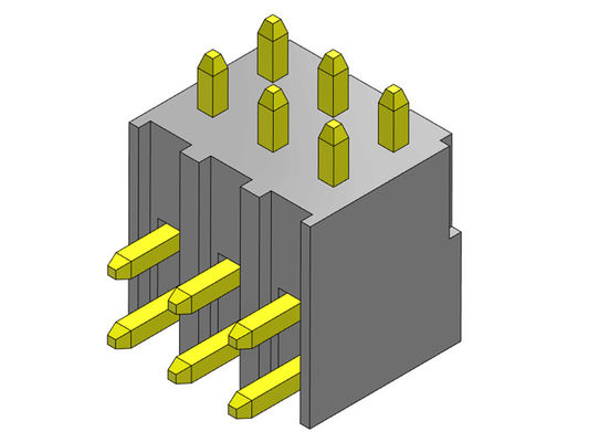 ТИП соединитель 2*2PIN одиночной строки 2.54mm R/A заголовка Pin к 2*40PIN H=7.40MM
