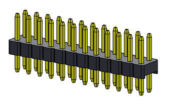 ТИП 2 *2PIN погружения строки соединителя 2.00mm заголовка Pin двойное к 2*40PIN H=2.00MM