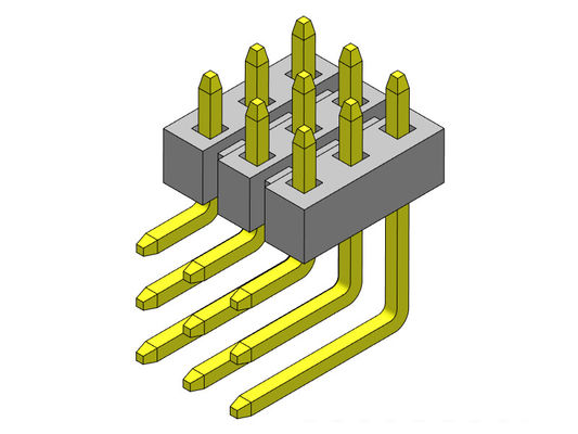 ТИП 3*2PIN тройной строки соединителя 2.00mm заголовка Pin прямоугольный к 3*40PIN H=2.00MM
