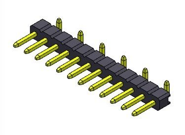 ТИП 1 *2PIN строки SMT соединителя 2.00mm заголовка Pin одиночный к 1*40PIN H=2.00MM