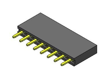 погружения строки 2.54mm соединители 1*2PIN заголовка одиночного женские к 1*40PIN H=8.50mm