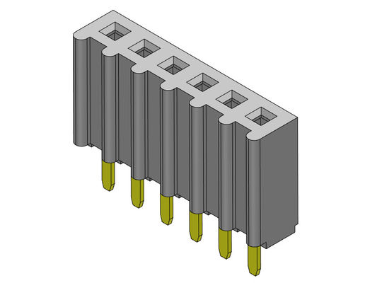Женский ТИП 1 *2PIN погружения строки соединителя 2.54mm заголовка одиночный к 1*40PIN H=8.50mm