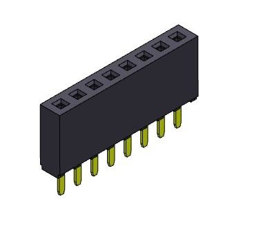 Женский ТИП 1 *2PIN погружения строки соединителя 2.54mm заголовка одиночный к 1*40PIN H=8.50mm