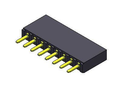 Женский ТИП 1 *2PIN погружения строки соединителя 2.54mm заголовка одиночный к 1*40PIN H=8.50mm