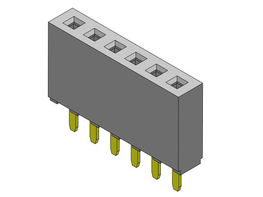 Женский ТИП 1 *2PIN погружения строки соединителя 2.54mm заголовка одиночный к 1*40PIN H=8.50mm