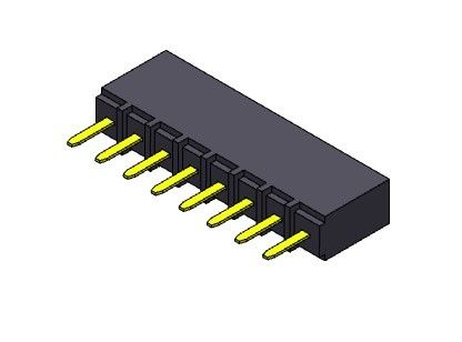 Женский ТИП 1 *2PIN погружения строки соединителя 2.54mm заголовка одиночный к 1*40PIN H=6.80mm