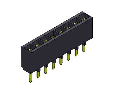 Женский ТИП 1 *2PIN погружения строки соединителя 2.54mm заголовка одиночный к 1*40PIN H=6.80mm
