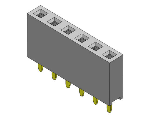 Женский ТИП 1 *2PIN погружения строки соединителя 2.54mm заголовка одиночный к 1*40PIN H=7.10mm