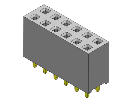 Женское ТИП 2 *2PIN погружения строки соединителя 2.54mm заголовка двойное к 2*40PIN H=8.50mm