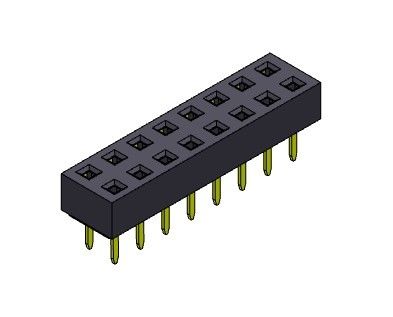 Женское ТИП 2 *2PIN погружения строки соединителя 2.54mm заголовка двойное к 2*40PIN H=3.50mm