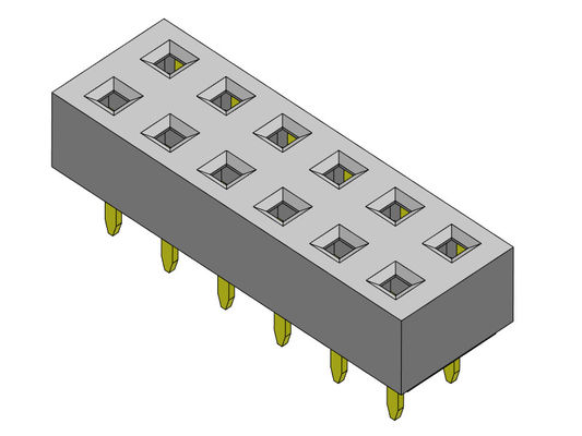 Женское ТИП 2 *2PIN погружения строки соединителя 2.54mm заголовка двойное к 2*40PIN H=3.50mm