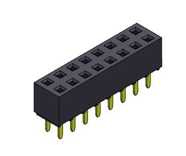 Женское ТИП 2 *2PIN погружения строки соединителя 2.54mm заголовка двойное к 2*40PIN H=5.60mm