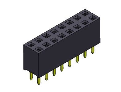 Женское ТИП 2 *2PIN погружения строки соединителя 2.54mm заголовка двойное к 2*40PIN H=7.10mm