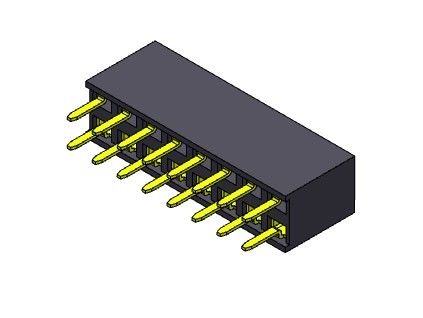 Женское ТИП 2 *2PIN погружения строки соединителя 2.54mm заголовка двойное к 2*40PIN H=7.10mm