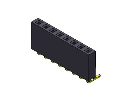 Женский ТИП 1 *2PIN погружения соединителя 2.54mm заголовка прямоугольный к 1*40PIN H=8.50mm