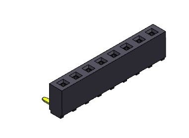 Женский ТИП 1 *2PIN погружения соединителя 2.54mm заголовка прямоугольный к 1*40PIN H=5.00mm