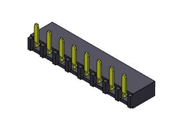 Женский ТИП 1 *2PIN погружения соединителя 2.54mm заголовка прямоугольный к 1*40PIN H=5.00mm