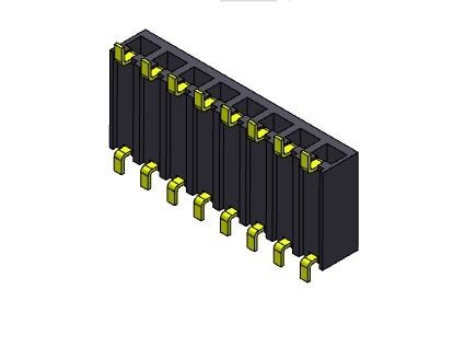 Женский ТИП 1 *2PIN входа SMT строки соединителя 2.54mm заголовка одиночный к 1*40PIN H=3.40mm