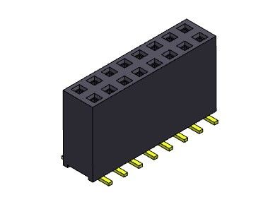 Женское ТИП 2 *2PIN строки SMT соединителя 2.54mm заголовка двойное к 2*40PIN H=11.00mm