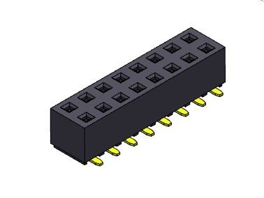 Женское ТИП 2 *2PIN строки SMT соединителя 2.54mm заголовка двойное к 2*40PIN H=5.00mm