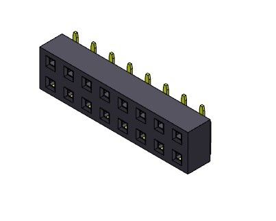 Женское ТИП 2 *2PIN строки SMT соединителя 2.54mm заголовка двойное к 2*40PIN H=3.50mm