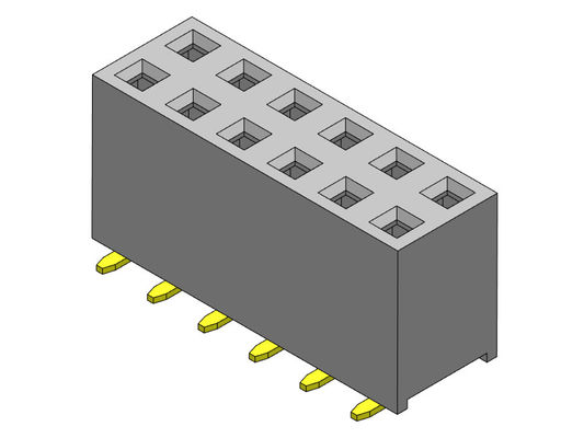 Женское ТИП 2 *2PIN строки SMT соединителя 2.54mm заголовка двойное к 2*40PIN H=7.10mm