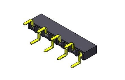 ТИП 1 *2PIN входа женской строки соединителя 2.54mm заголовка одиночной двойной к 1*40PIN H=5.00mm
