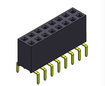 входа строки 2.54mm соединитель 2*2PIN заголовка Pin двойного двойного женский к 2*40PIN
