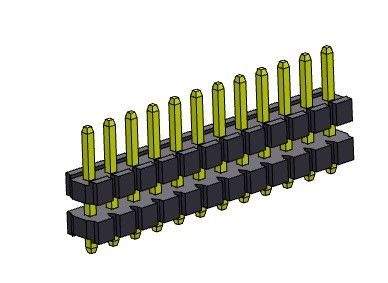 Стога строки соединителя 3.96mm заголовка Pin ТИП 1 *1PIN одиночного прямой к 1*24PIN