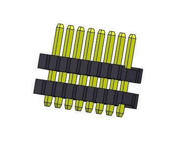 Стога строки соединителя 3.96mm заголовка Pin ТИП 1 *1PIN одиночного прямой к 1*24PIN