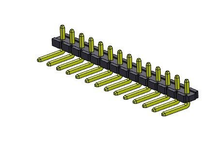 ТИП 1 *2PIN одиночной строки соединителя 5.08mm заголовка Pin R/A к 1*20PIN H=2.54MM