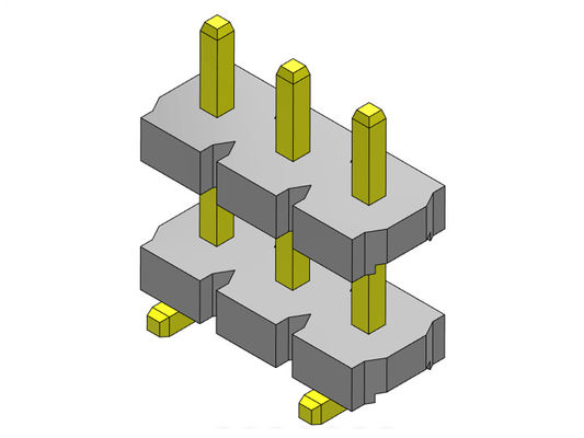 Стога прямой SMT строки соединителя 5.08mm заголовка Pin ТИП 1 *2PIN одиночного к 1*20PIN