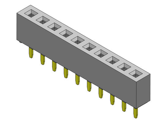 Женский ТИП 1 *2PIN погружения строки соединителя 2.00mm заголовка одиночный к 1*40PIN H=4.30mm