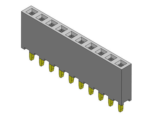 Женский ТИП 1 *2PIN погружения строки соединителя 2.00mm заголовка одиночный к 1*40PIN H=6.35mm
