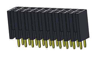 Женское ТИП 2 *2PIN погружения строки соединителя 2.00mm заголовка двойное к 2*40PIN H=7.20mm