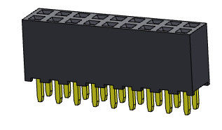 Женское ТИП 2 *2PIN погружения строки соединителя 2.00mm заголовка двойное к 2*40PIN H=6.35mm