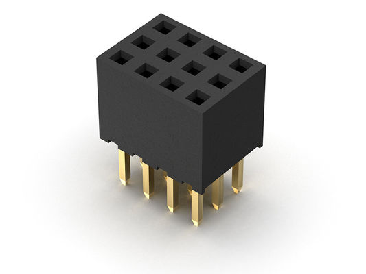 Женское погружение строки соединителя 2.00mm заголовка тройное ПЕЧАТАЕТ 3*2PIN к 3*40PIN H=6.35mm