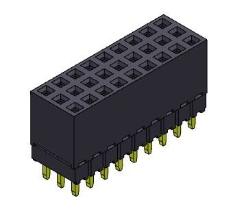 Женская строка соединителя 2.00mm заголовка тройная повысила тип 3*2PIN к 3*40PIN